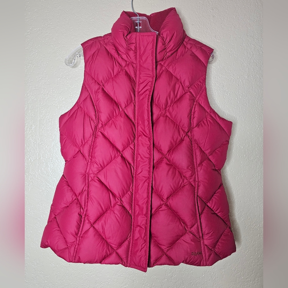 Eddie‎ Bauer Red Quilted Puffer Vest